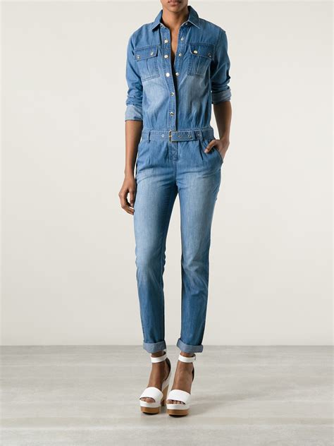 michael kors classic fit jeans|Michael Kors jean jumpsuit.